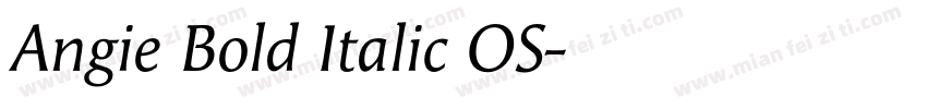 Angie Bold Italic OS字体转换